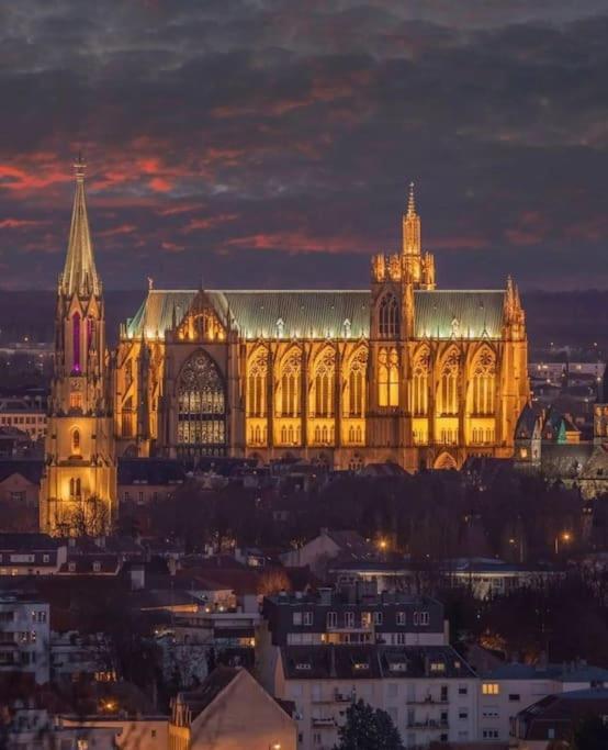 Superbe Appartement Tout Equipe, Le Nid D'Eva A Metz Gare, Parking Prive, Balcon, F2, 50M2, 3P Exteriér fotografie
